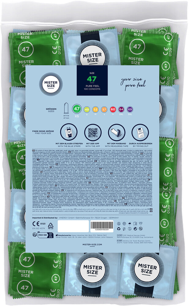 Preservativi Ultra Sottili 47 Mister Size