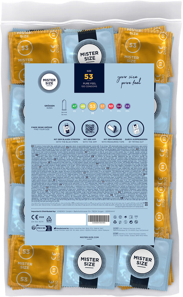 Preservativi Ultra Sottili 53 Mister Size