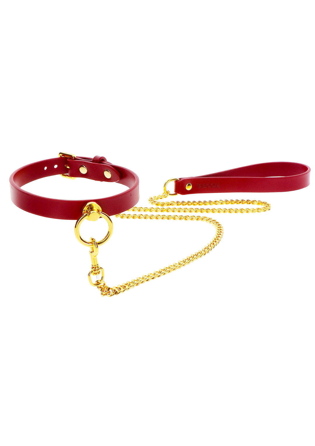 Collare con guinzaglio O-Ring Collar and Chain Leash