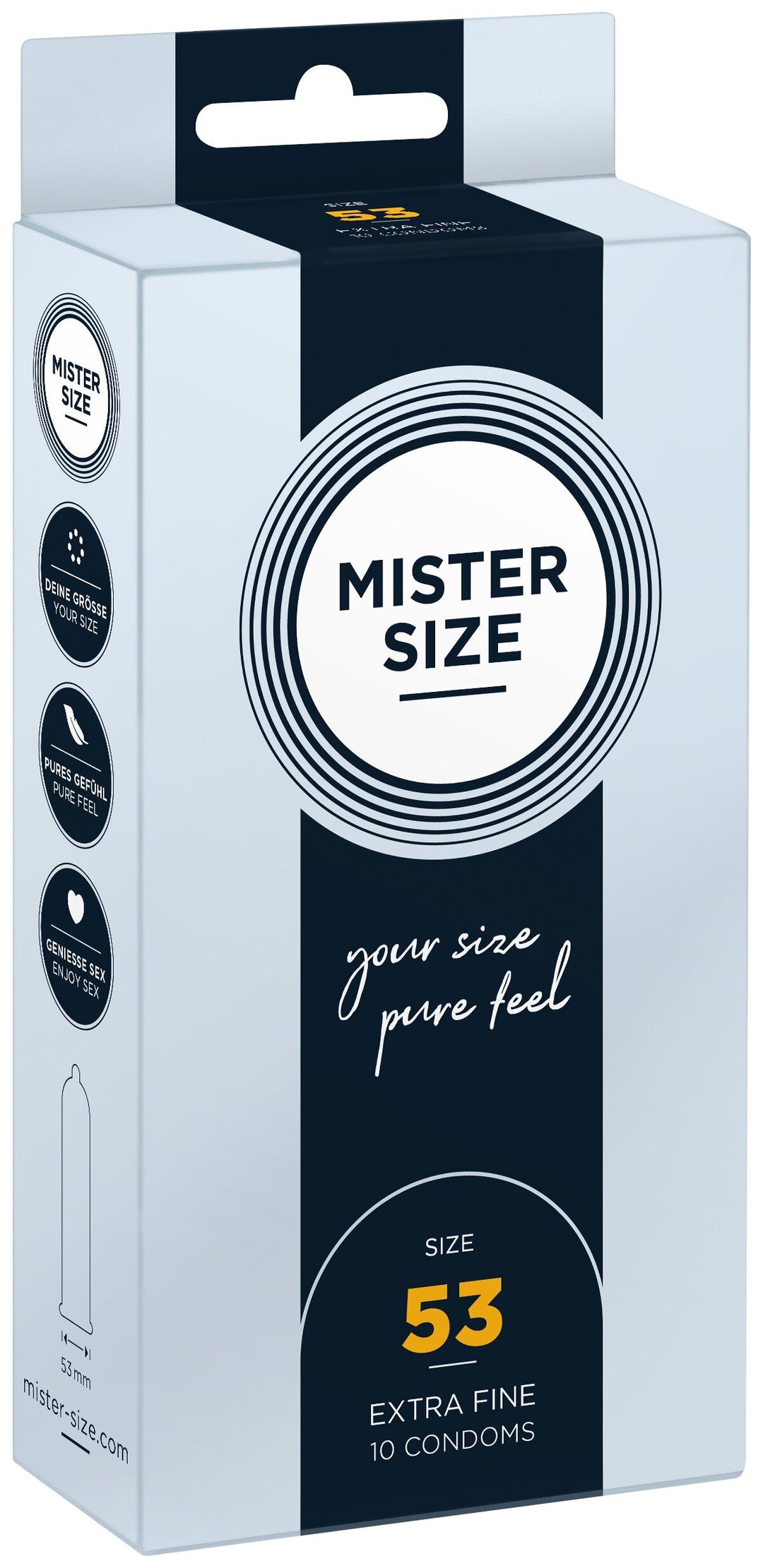 Preservativi Ultra Sottili 53 Mister Size
