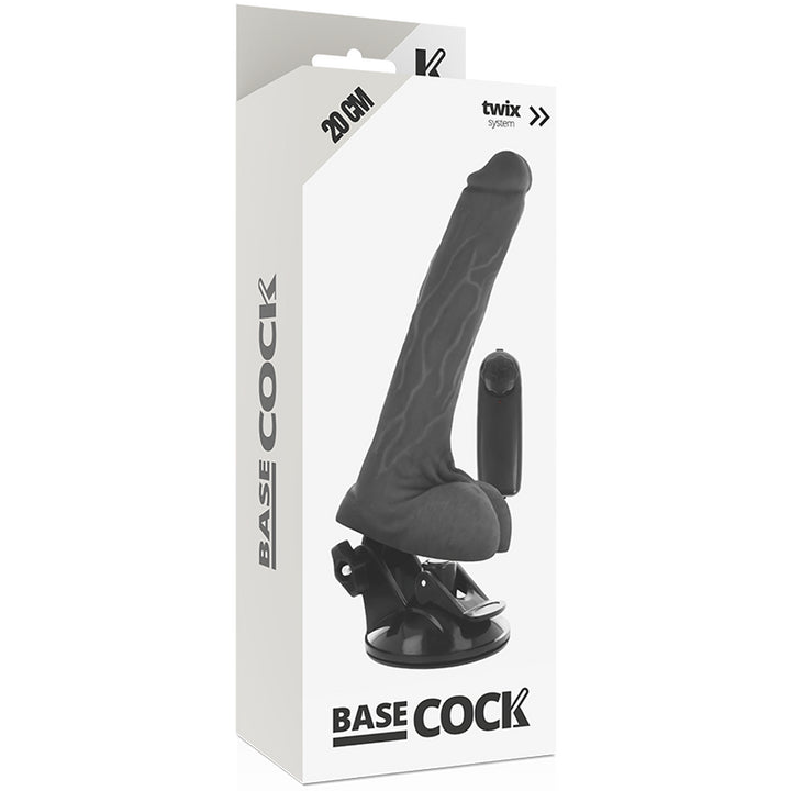 2 in 1 Vibratore realistico guaina fallica indossabile BaseCock