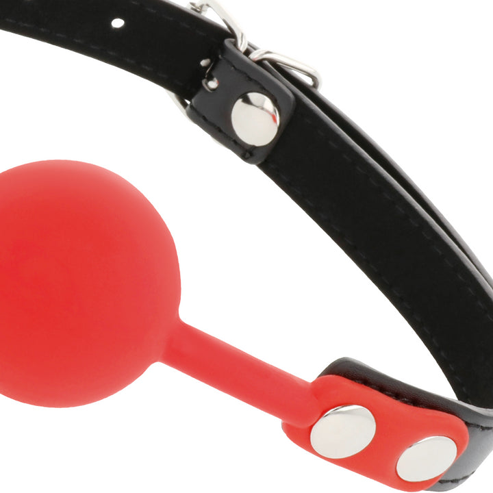 Morso fetish DARKNESS BALL GAG IN SILICONE ROSSO