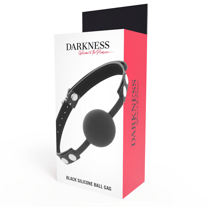 Morso sadomaso DARKNESS BALL GAG IN SILICONE NERO