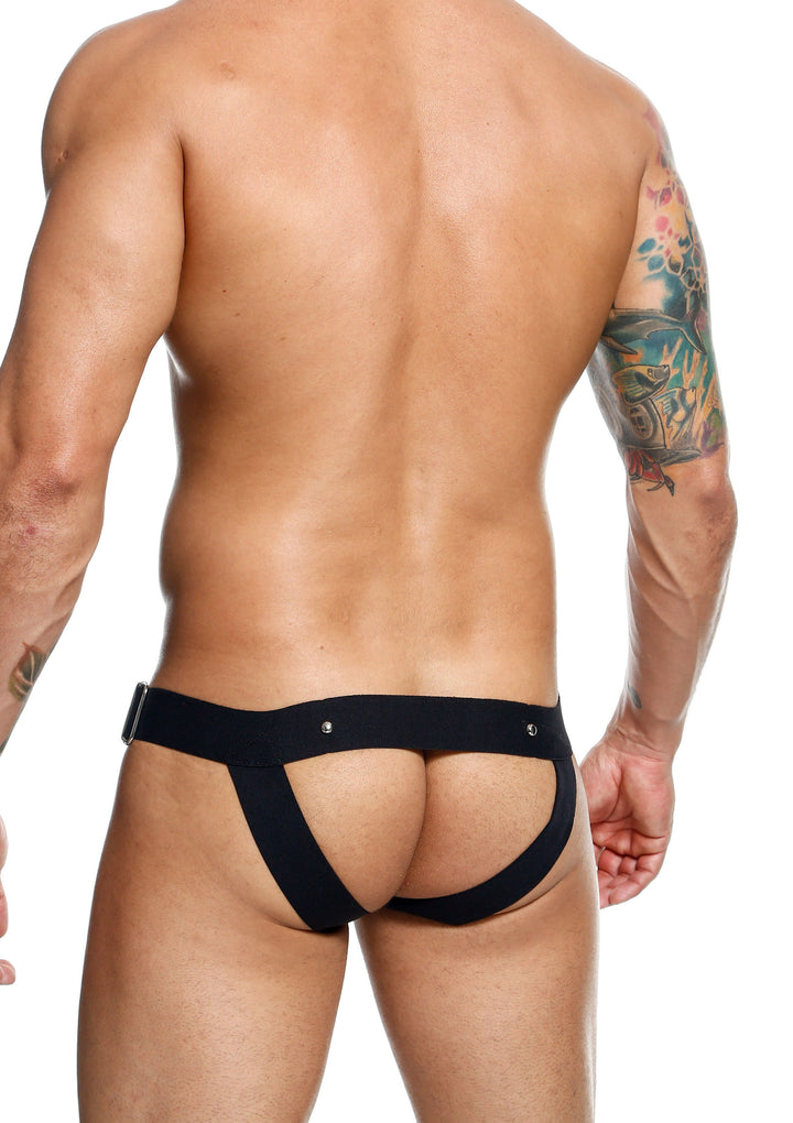 Slip con anello fallico nero DNGEON Cockring Jockstrap