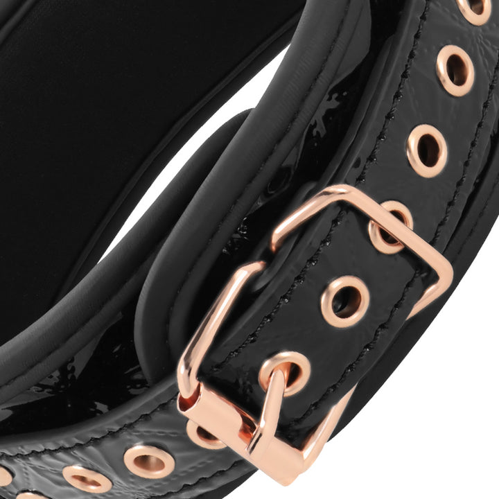 Collare con guinzaglio BEGME BLACK EDITION PREMIUM VEGAN LEATHER COLLAR