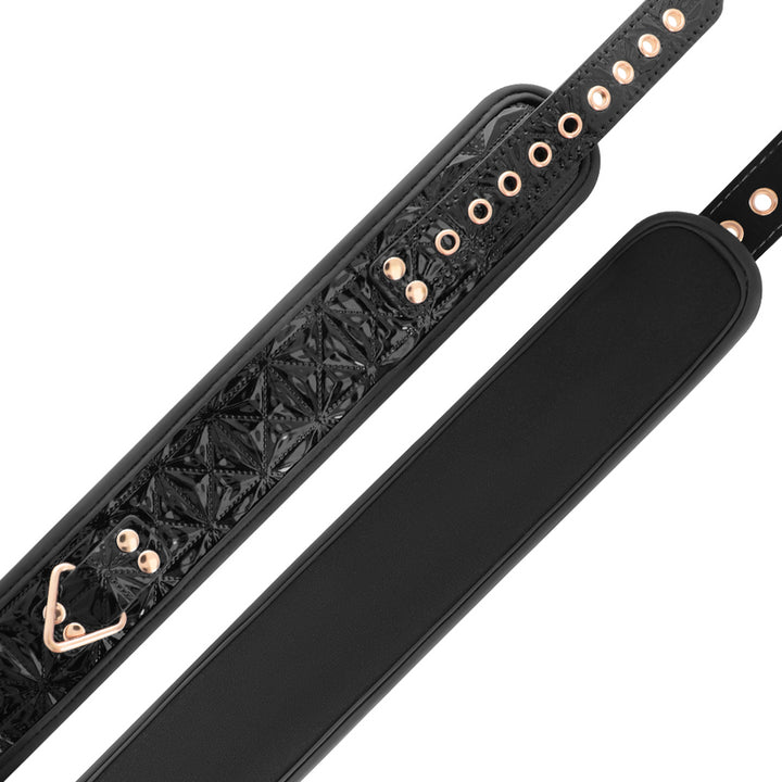 Collare con guinzaglio BEGME BLACK EDITION PREMIUM VEGAN LEATHER COLLAR