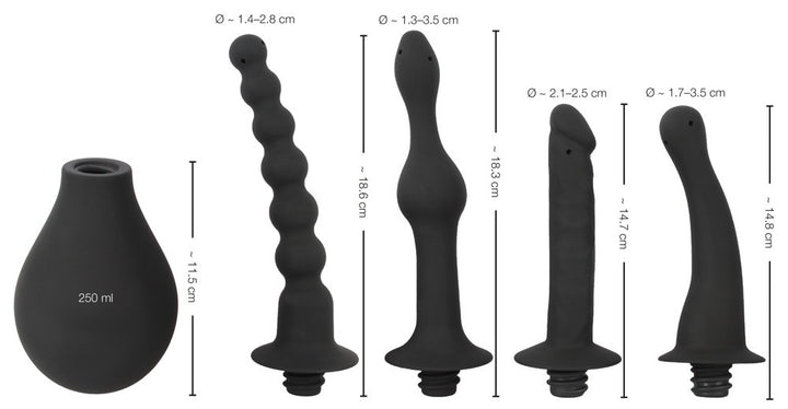 Doccia intima Silicone Douche with 4 Attachments