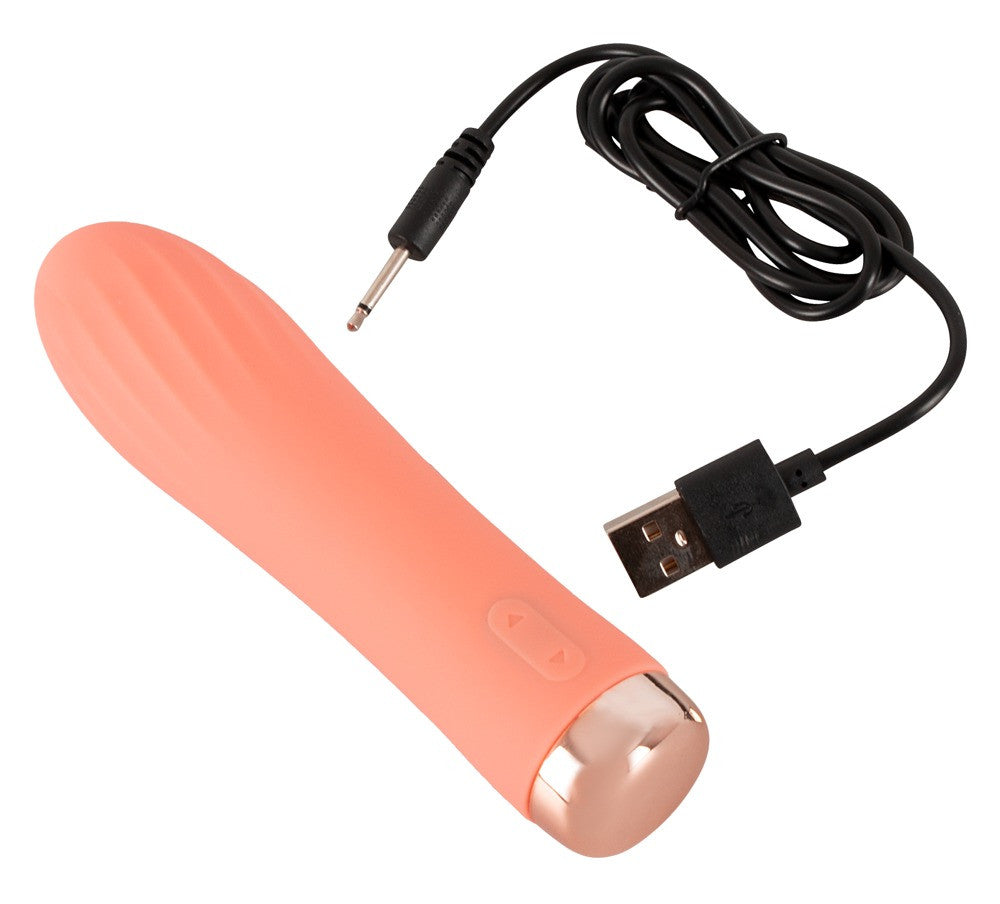 Mini Ribbed Vibrator - 13,5cm