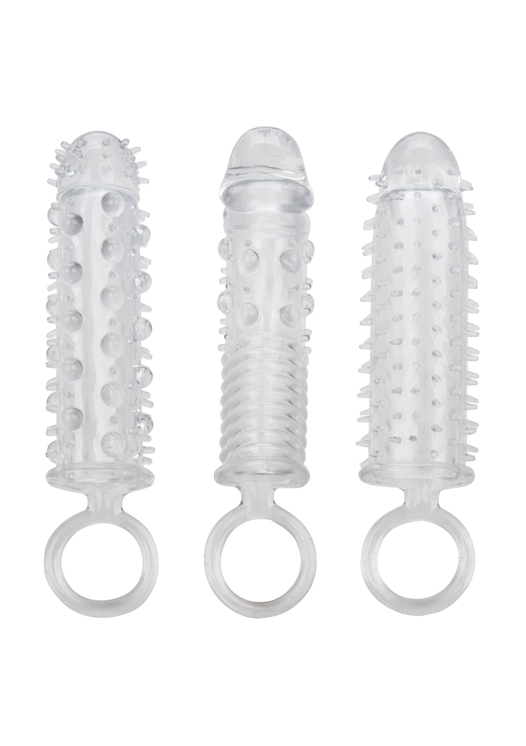 Set 3 pcs - Guaine trasparenti stimolanti