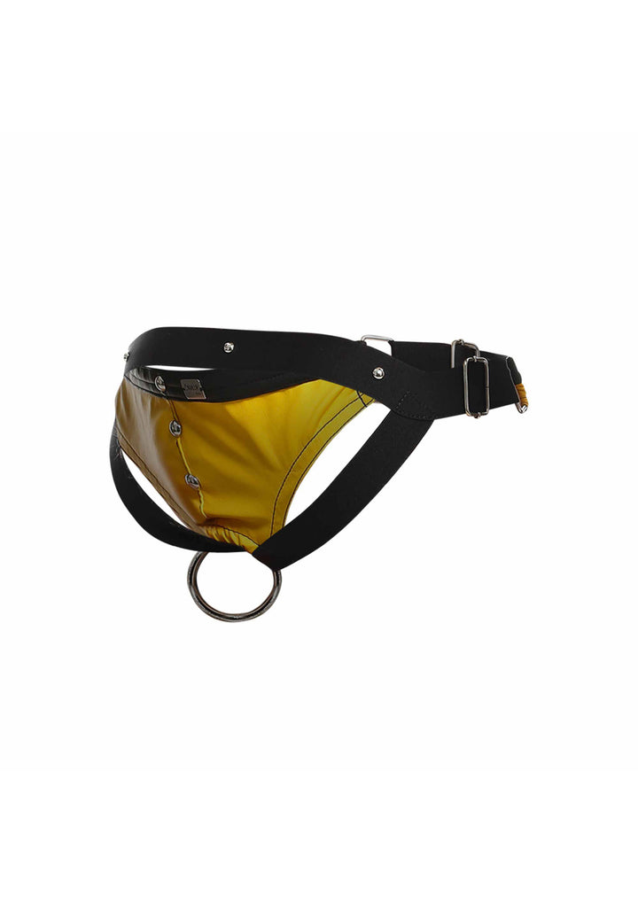 Perizoma uomo giallo DNGEON Cockring Jockstrap