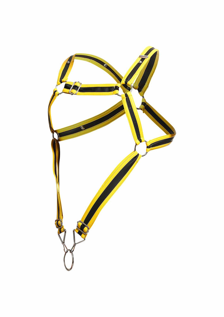 Pettorina gialla DNGEON Cross Cockring Harness