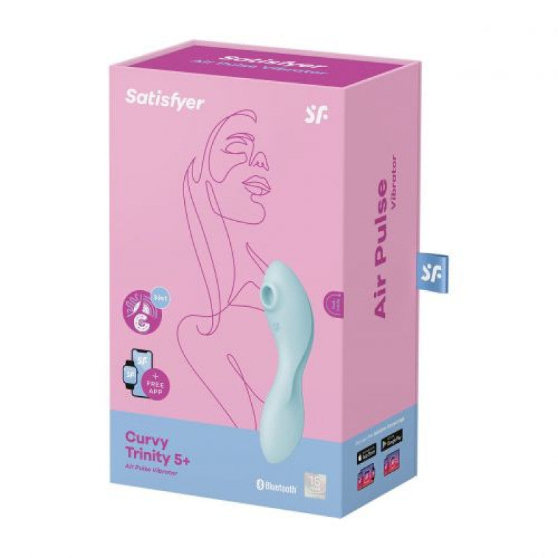 Curvy Trinity 5+ light blue vibrator