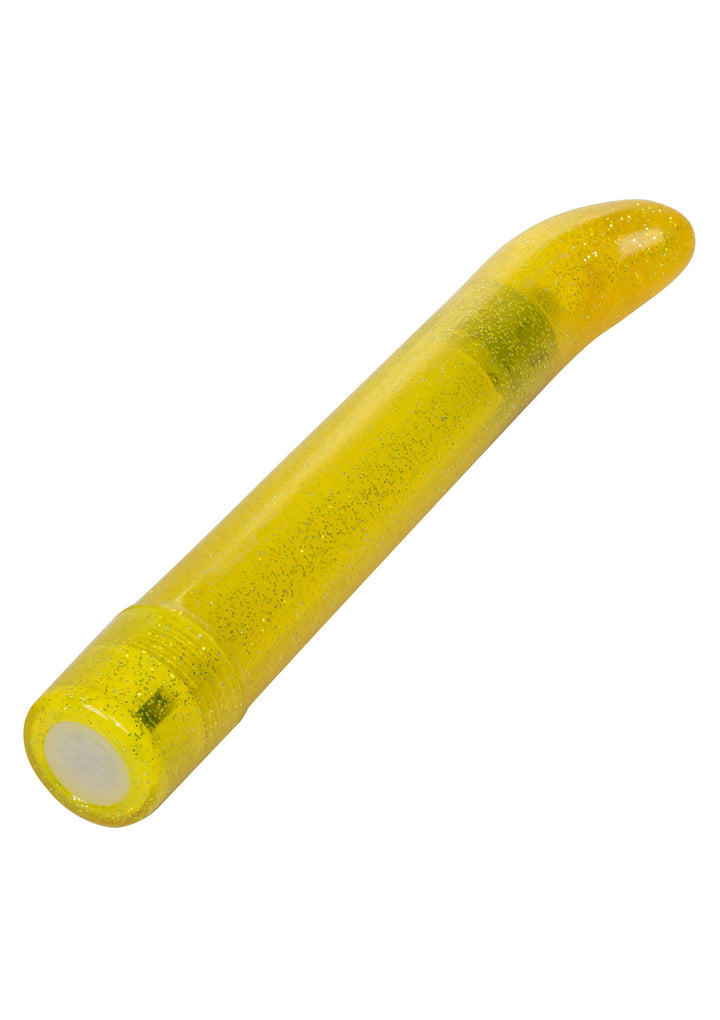 Yellow Sparkle Slim G-vibe - 15cm