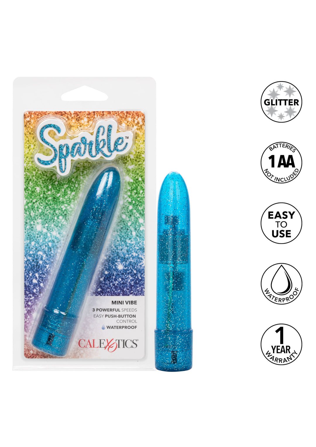 Blu Sparkle Mini Vibe - 11,5cm