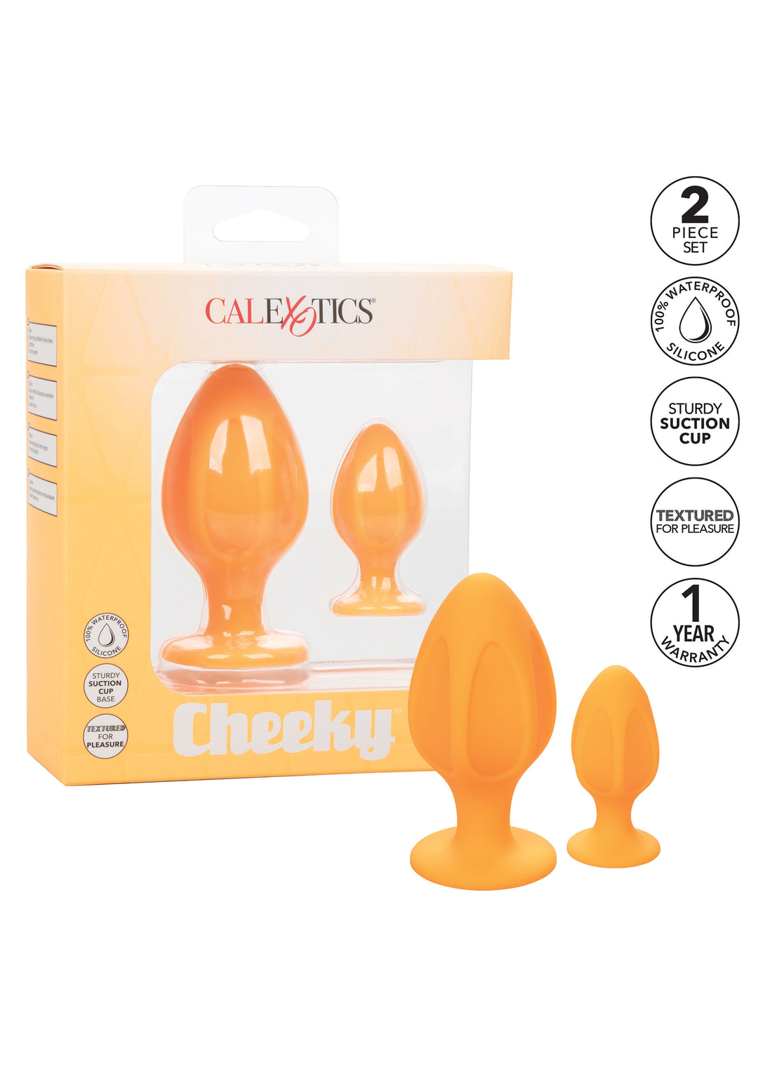 Cheeky Buttplug Arancione - Kit 2pcs