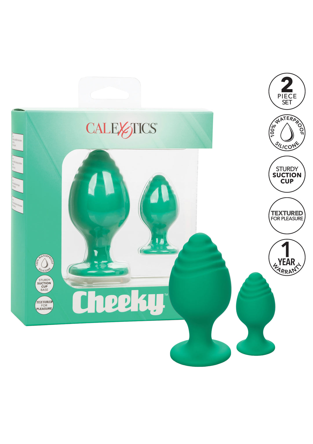 Cheeky Buttplug Verde - Kit 2pcs