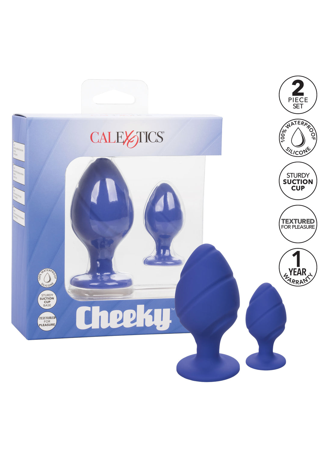 Cheeky Buttplug Blu - Kit 2pcs