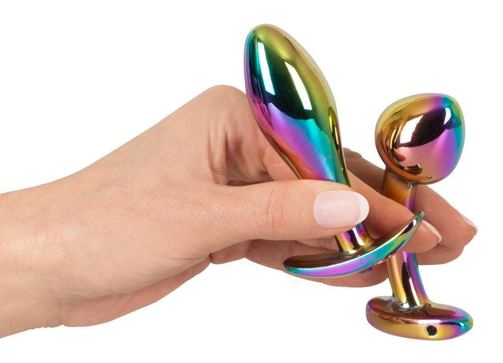 Metal Butt Plug Set - Rainbow