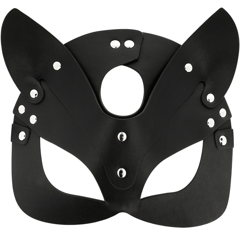 Maschera gatto COQUETTE CHIC DESIRE VEGAN LEATHER MASK WITH CAT EARS