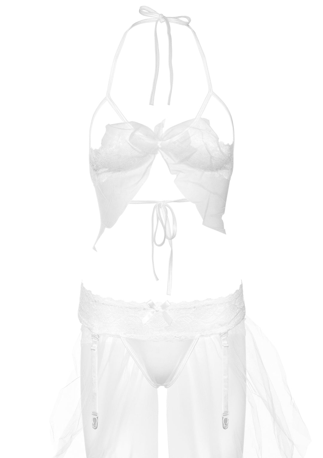 Bra & Garter Panty Set