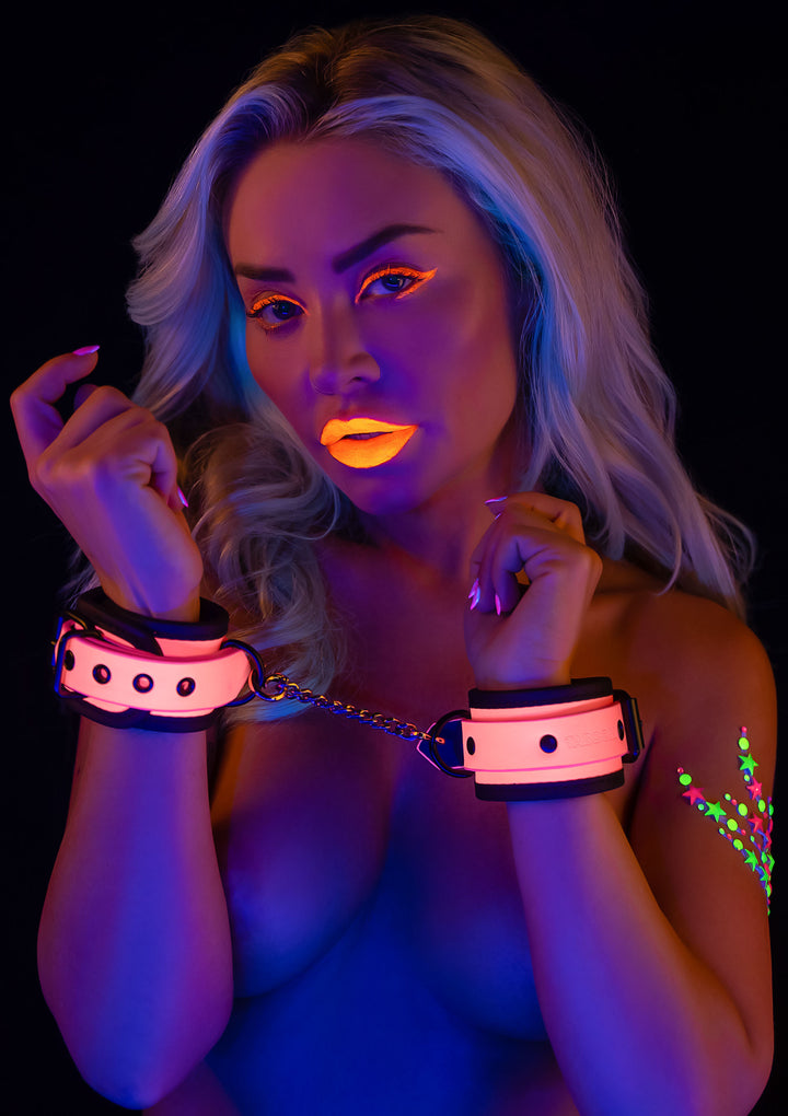 Manette/Cavigliere Glow in the dark Wrist Cuffs