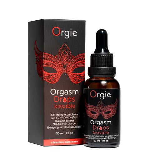 Lubrificante stimolante commestibile per il clitoride orgasm drops kissable gocce