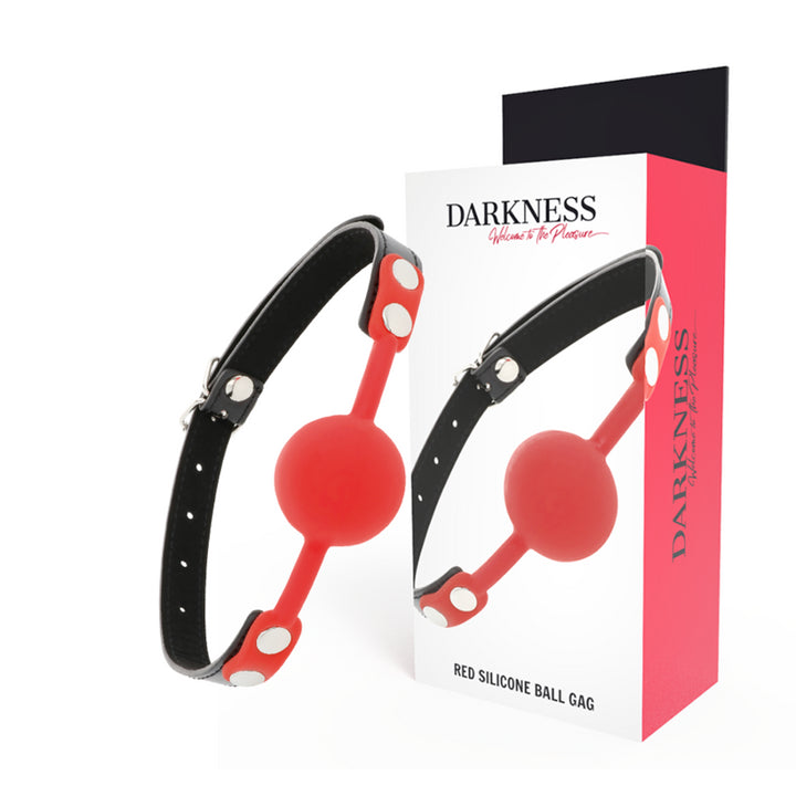 Morso fetish DARKNESS BALL GAG IN SILICONE ROSSO