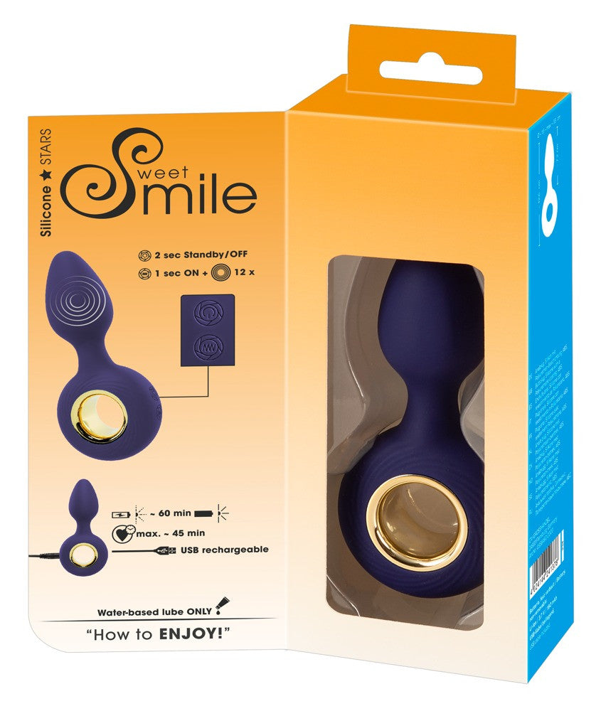 Sweet Smile Vibrating Butt Plug