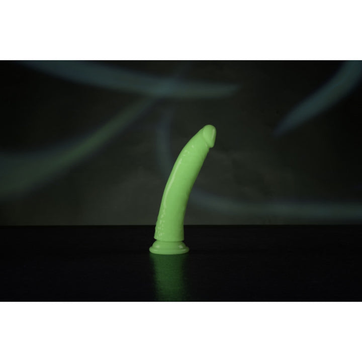 Slim Realistic Dildo 6 Neon Green - 17cm