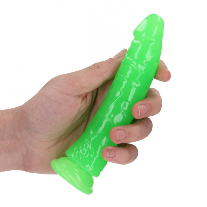 Slim Realistic Dildo 6 Neon Green - 17cm