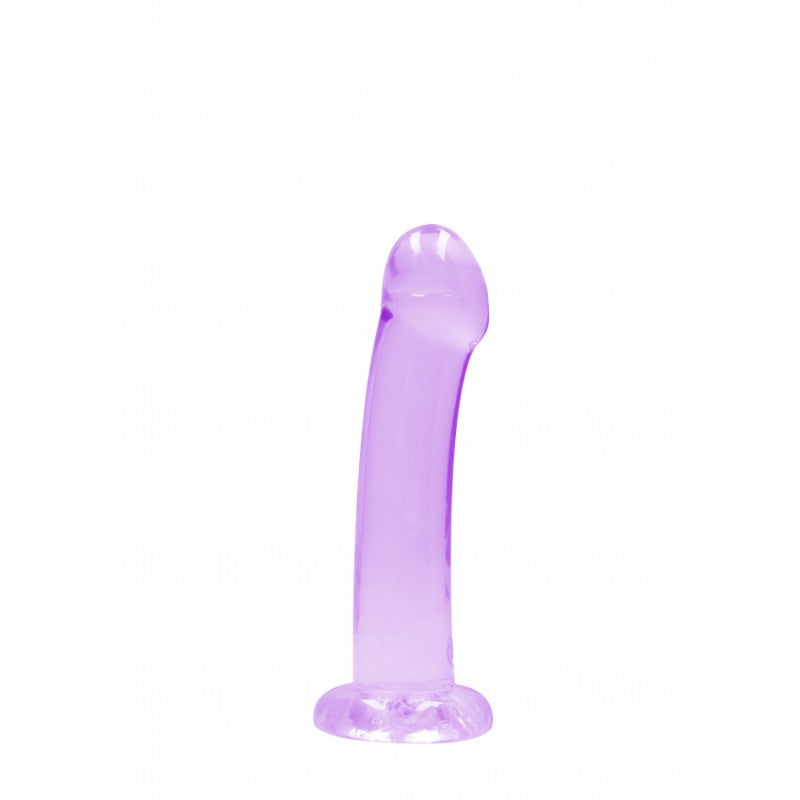 Crystal Clear Dildo Purple - 17cm