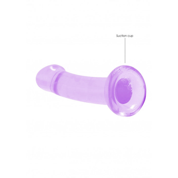 Crystal Clear Dildo Purple - 17cm