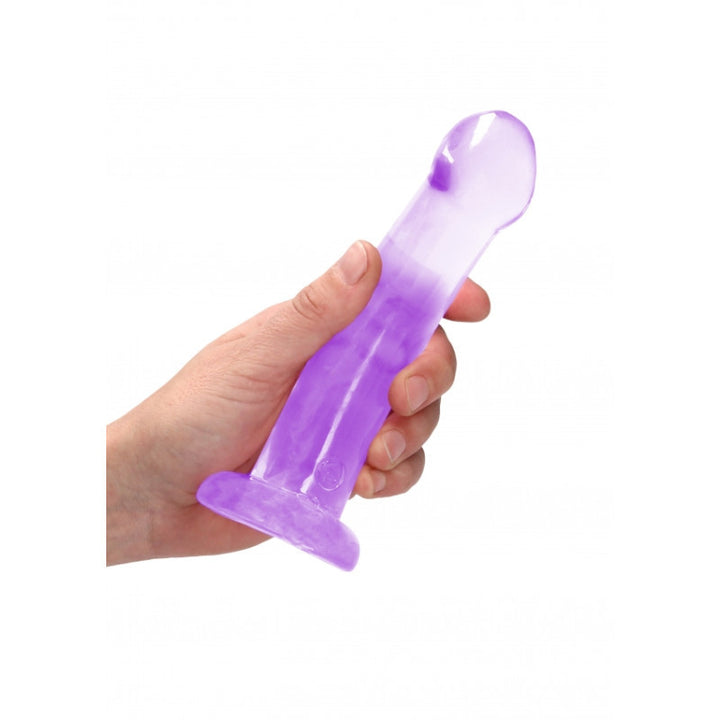 Crystal Clear Dildo Purple - 17cm