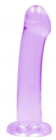 Crystal Clear Dildo Purple - 17cm