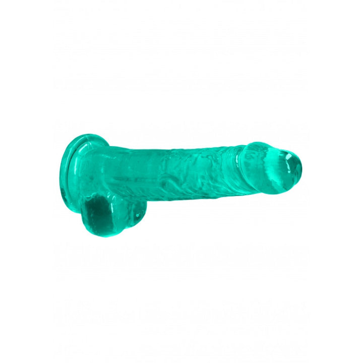 Crystal Clear Dildo 8" Turchese - 19cm