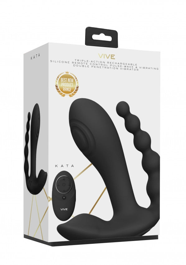 Kata 3 in 1 - Vaginale/Clitorideo/Anale - 9,9cm