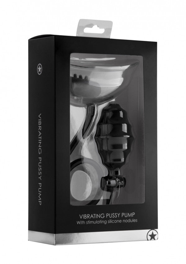 Vibrating Pussy Pump Black