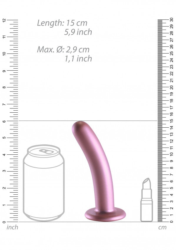 Smooth G-Spot Dildo Rose Gold - 14,5cm