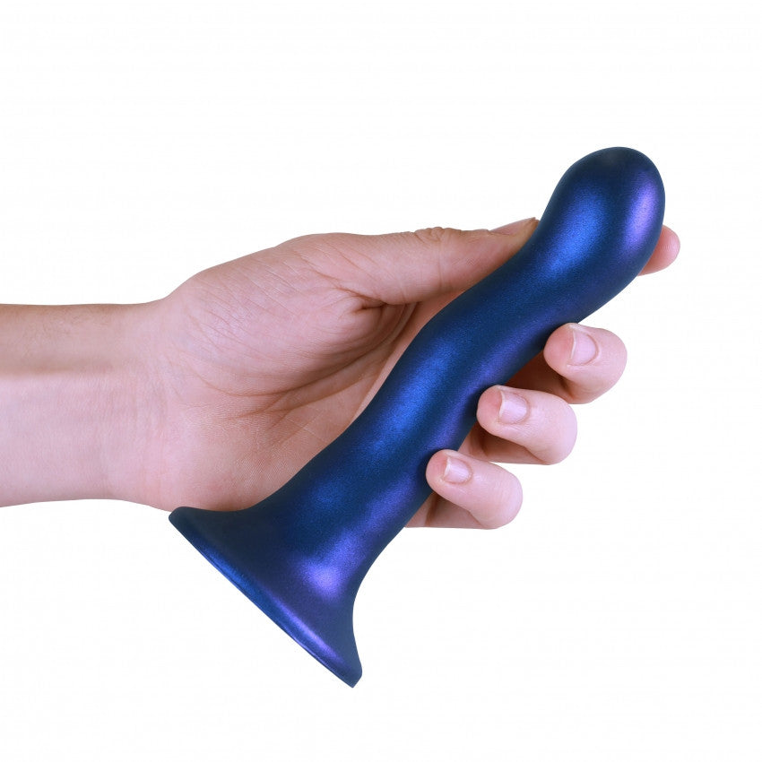 Ultra Soft Curvy G-Spot Metallic Blue - 17cm