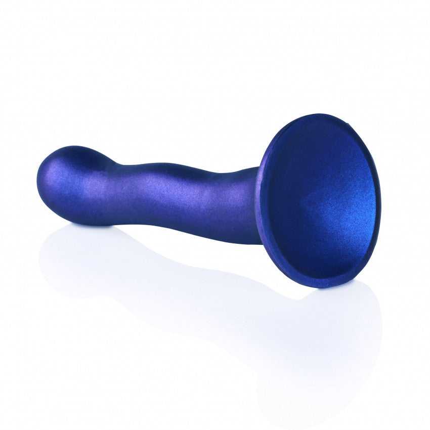 Ultra Soft Curvy G-Spot Metallic Blue - 17cm