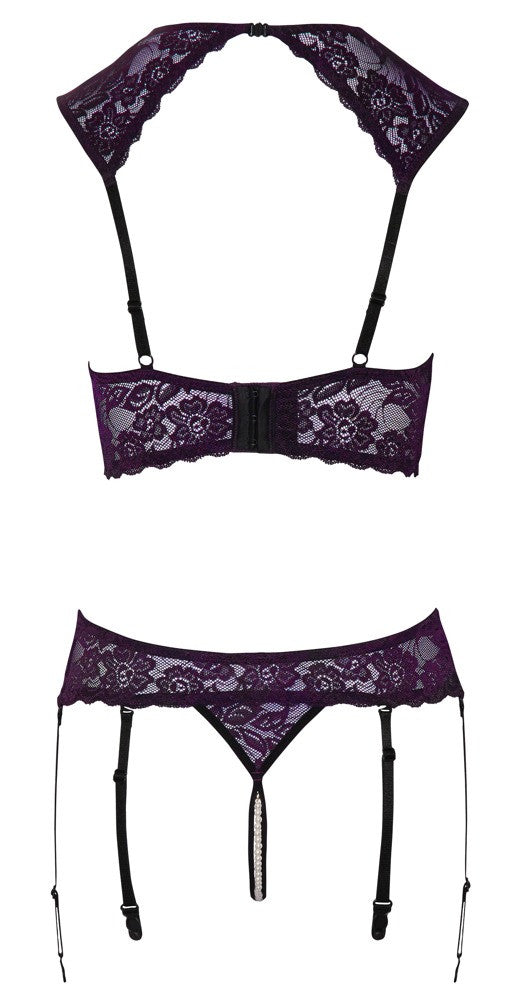 Cottelli - Shelf Bra Set Purple