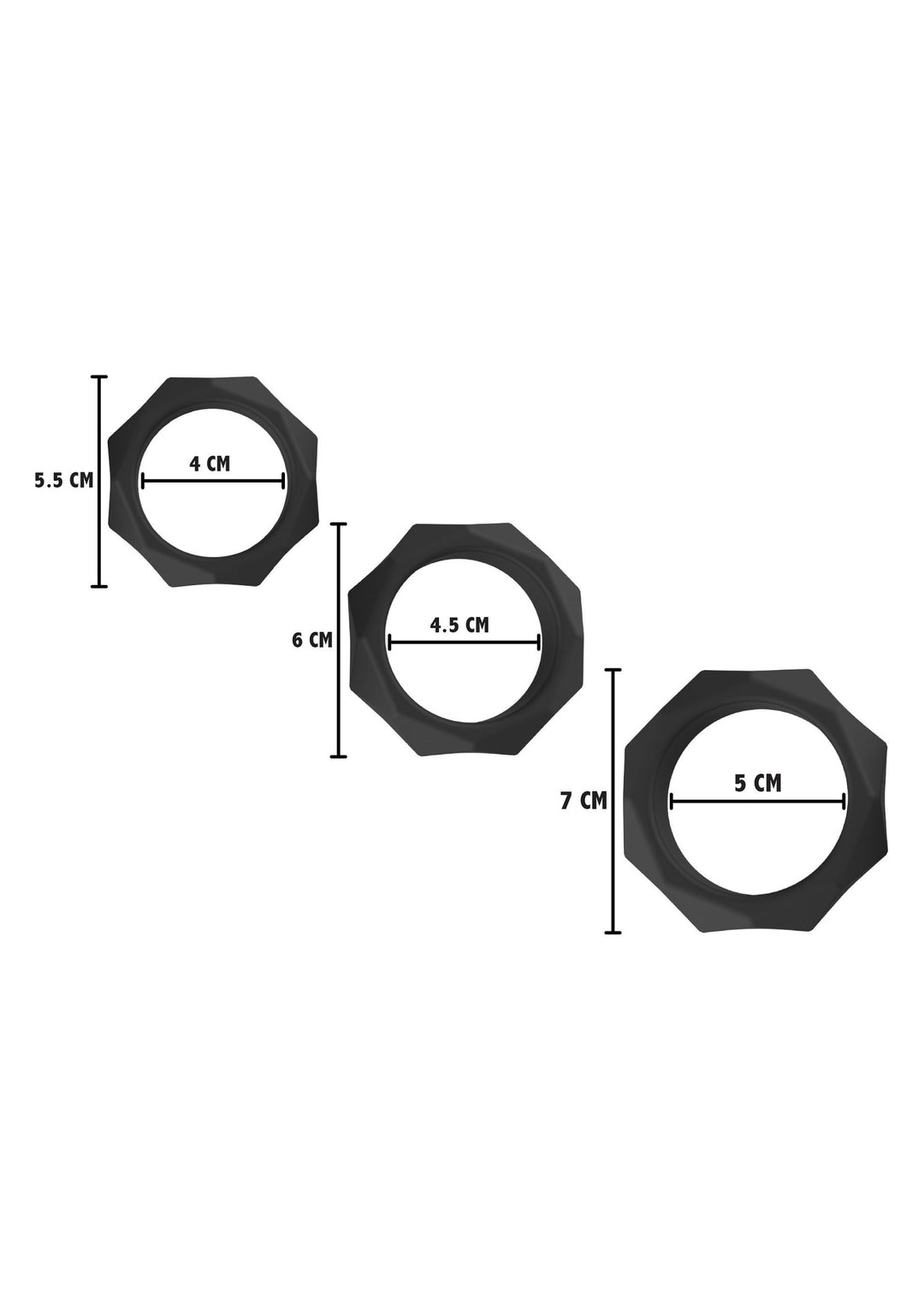 Heavy C-Ring Set - 3pcs