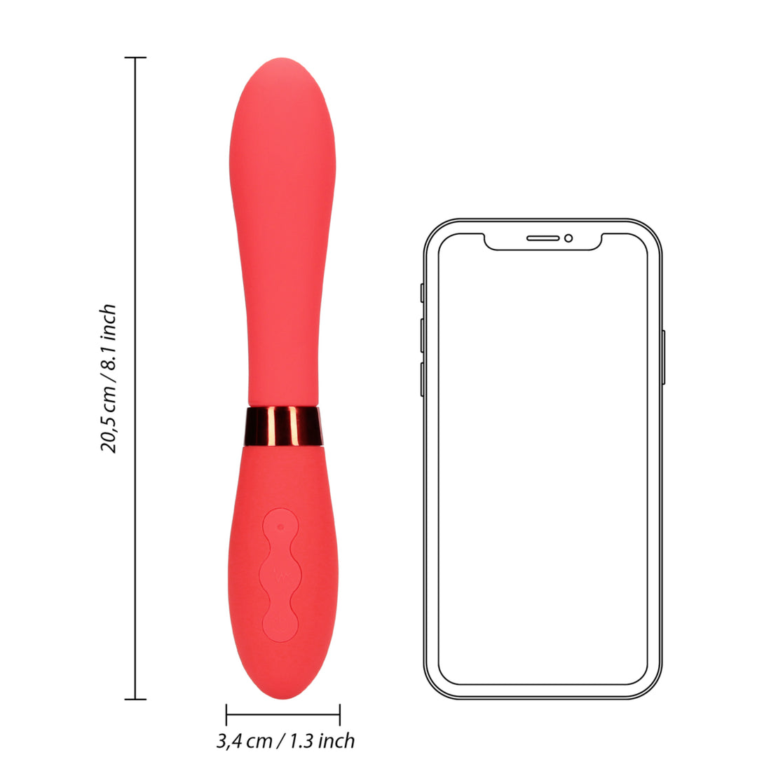 Silicone Smooth Vibrator - 20cm