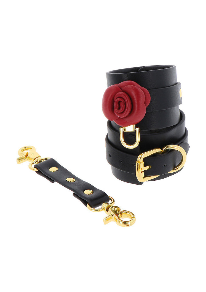 Manette in pelle costrittivo bondage Wild Roses Taboom