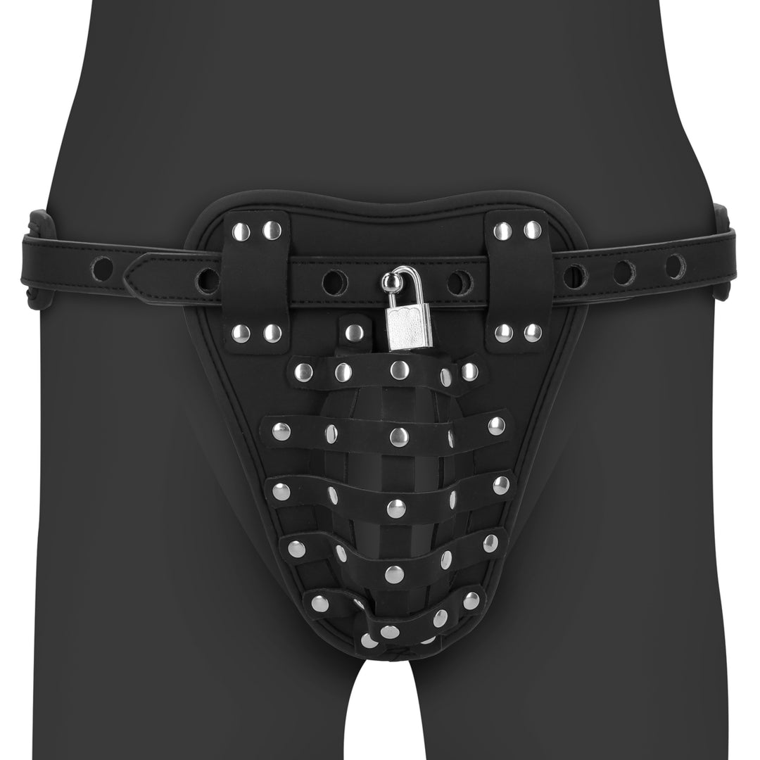 Cintura di castità uomo con luchetto Chastity Jock