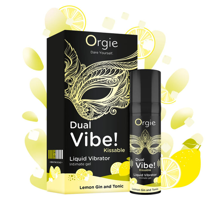 Lubrificante gel intimo effetto vibrante gusto Gin and Tonic Orgie