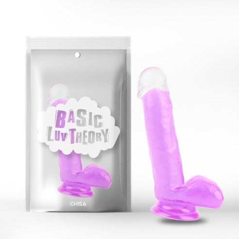 Dildo Jelly Sensual Thrill Viola - 17.7 cm