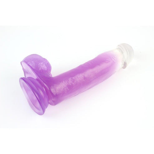 Dildo Jelly Sensual Thrill Viola - 17.7 cm