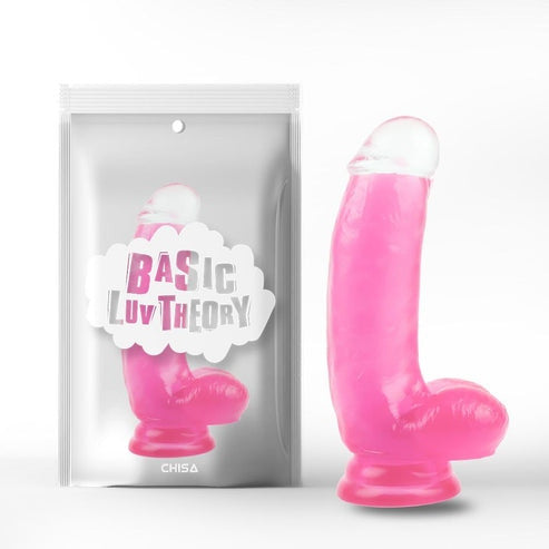 Dildo Jelly Punto G Basic Luv Theory Rosa - 17 cm