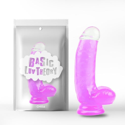 Dildo Jelly Punto G Basic Luv Theory Viola - 17 cm